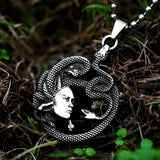 Retro Medusa & The Snake Pendant