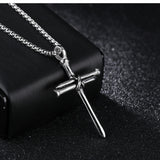 Nailed Cross Titanium Steel Necklace