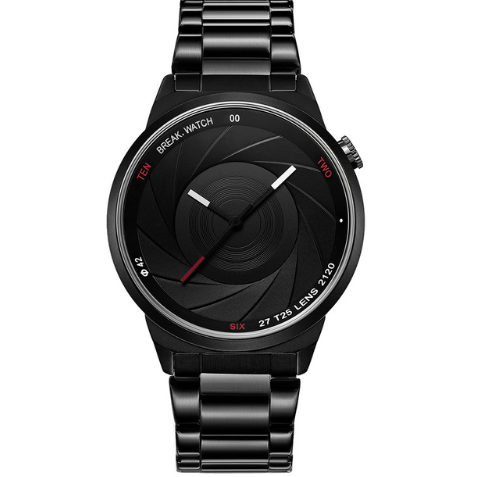 Twirl Design Stainless Steel Watch