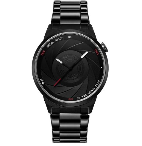 Twirl Design Stainless Steel Watch
