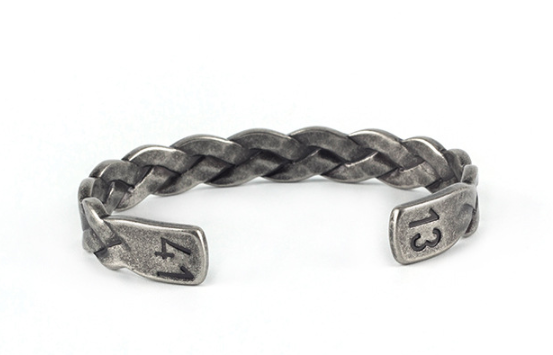 Vintage Titanium Steel Twist Men Cuff