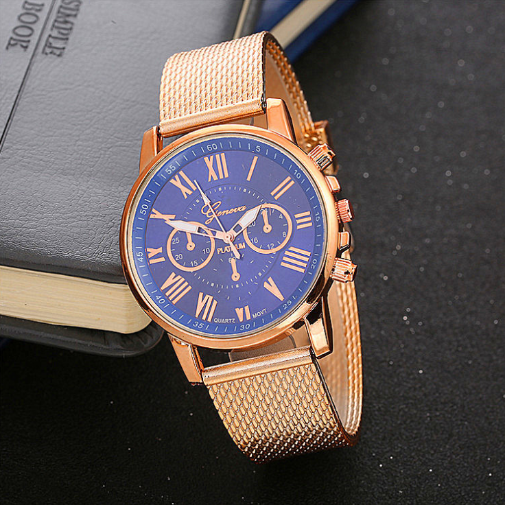 Reloj de correas de PVC con esfera multicolor