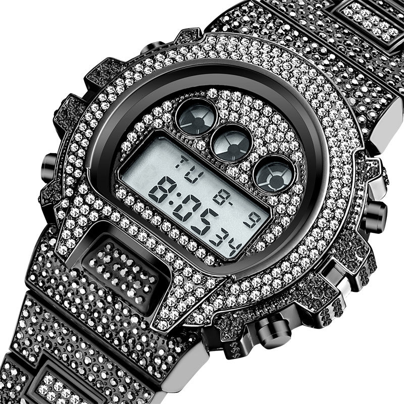 Luxury Rhingestone Digital Men's Watch