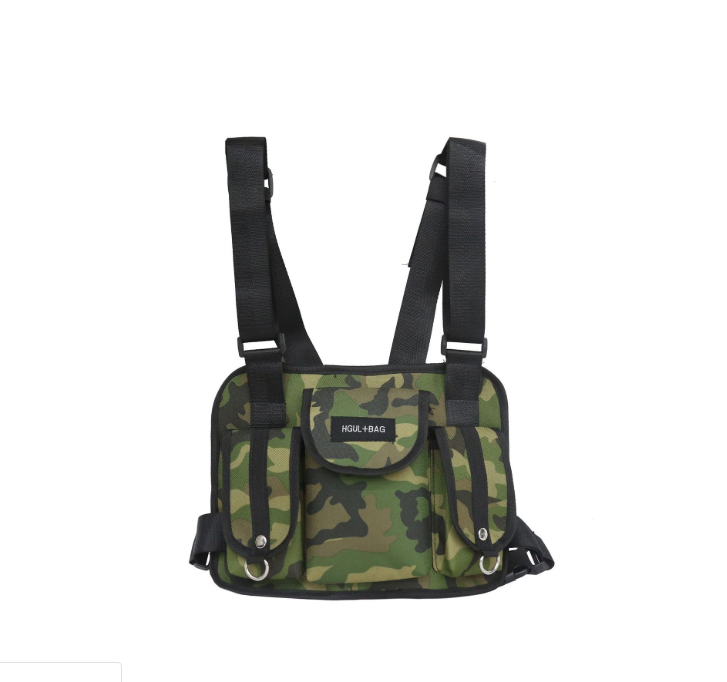 Casual Large Multipocketed Nylon Bag