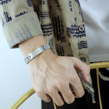 Unornamented Silver Box Chain Bracelet