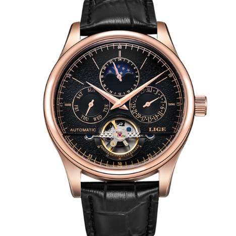 Business Style Mechanical Leather Watch