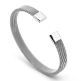 Woven Titanium Steel Cuff Bracelet