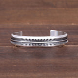 Geometric Sterling Silver Cuff Bracelet