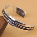 Geometric Sterling Silver Cuff Bracelet