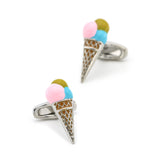 Three-Colored Ice Cream Style Cufflinks