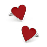 Red Heart Style Cufflinks