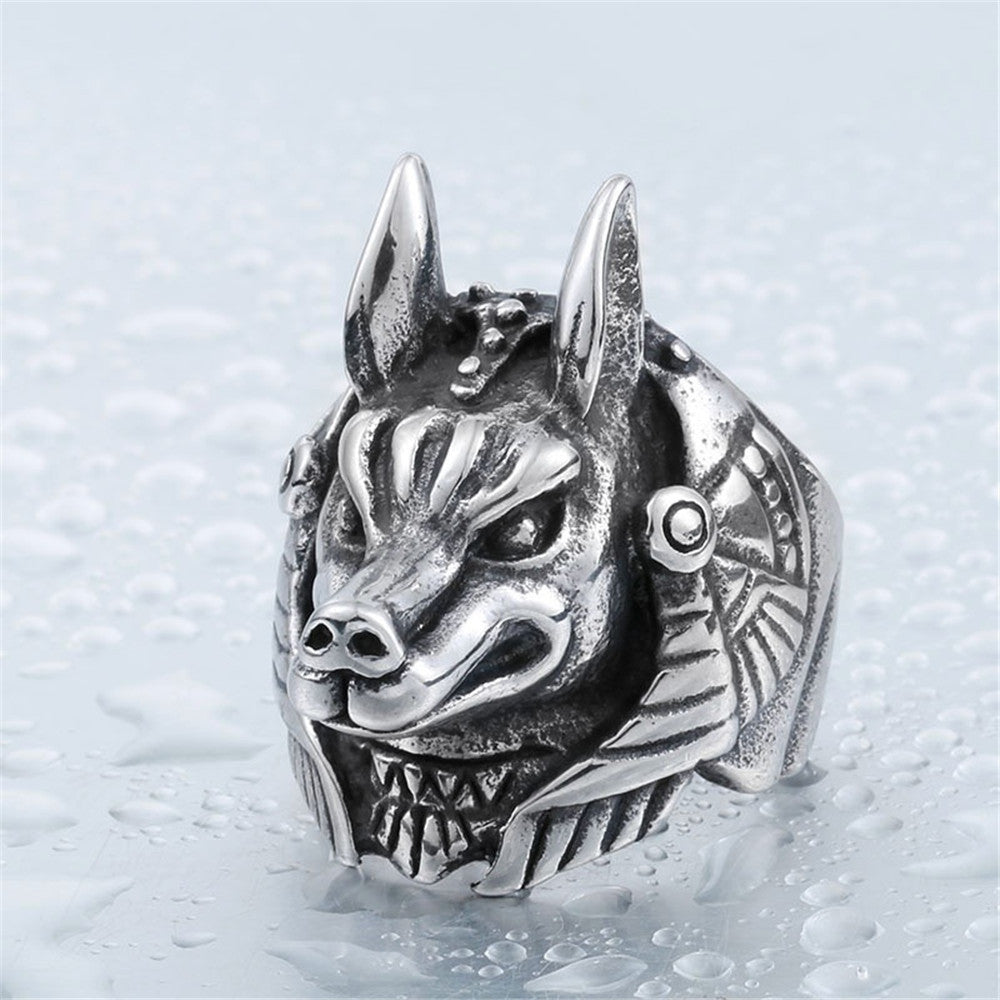 Anillo de aleación de perro dominante