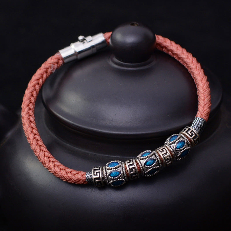 Handgewebter ethnischer Stil 8-Strang-Armband
