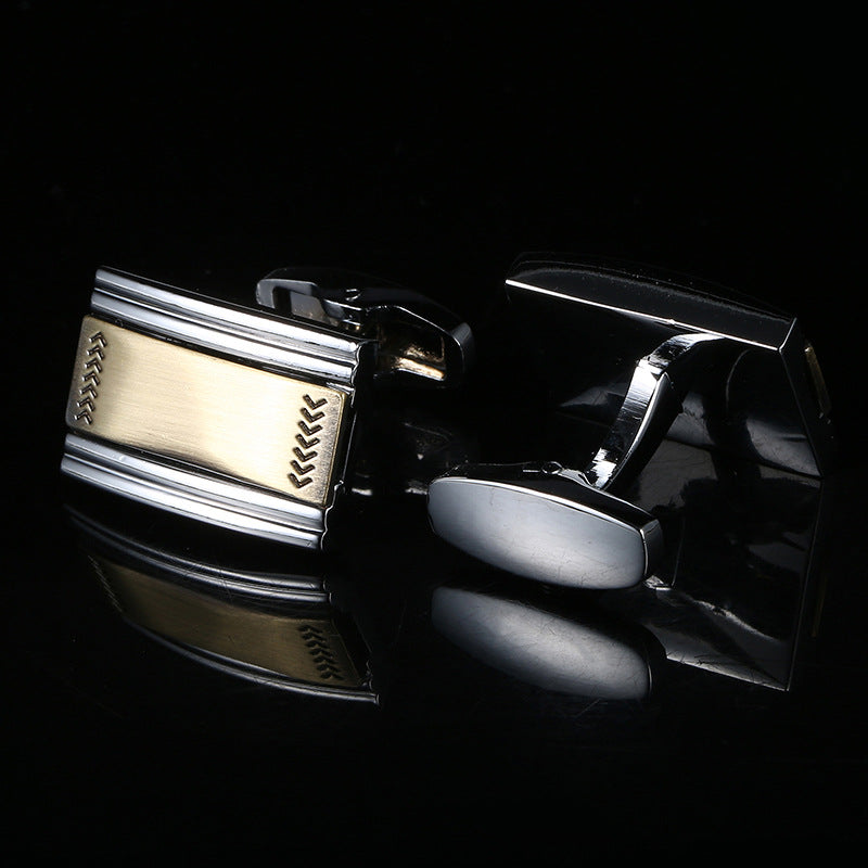 Minimalist Two Contrast Colored Cufflinks