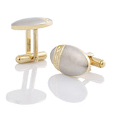 Two-Toned Star Patterned Cufflinks