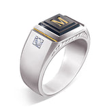 Mレター合金リング