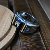 Mレター合金リング