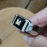 Mレター合金リング