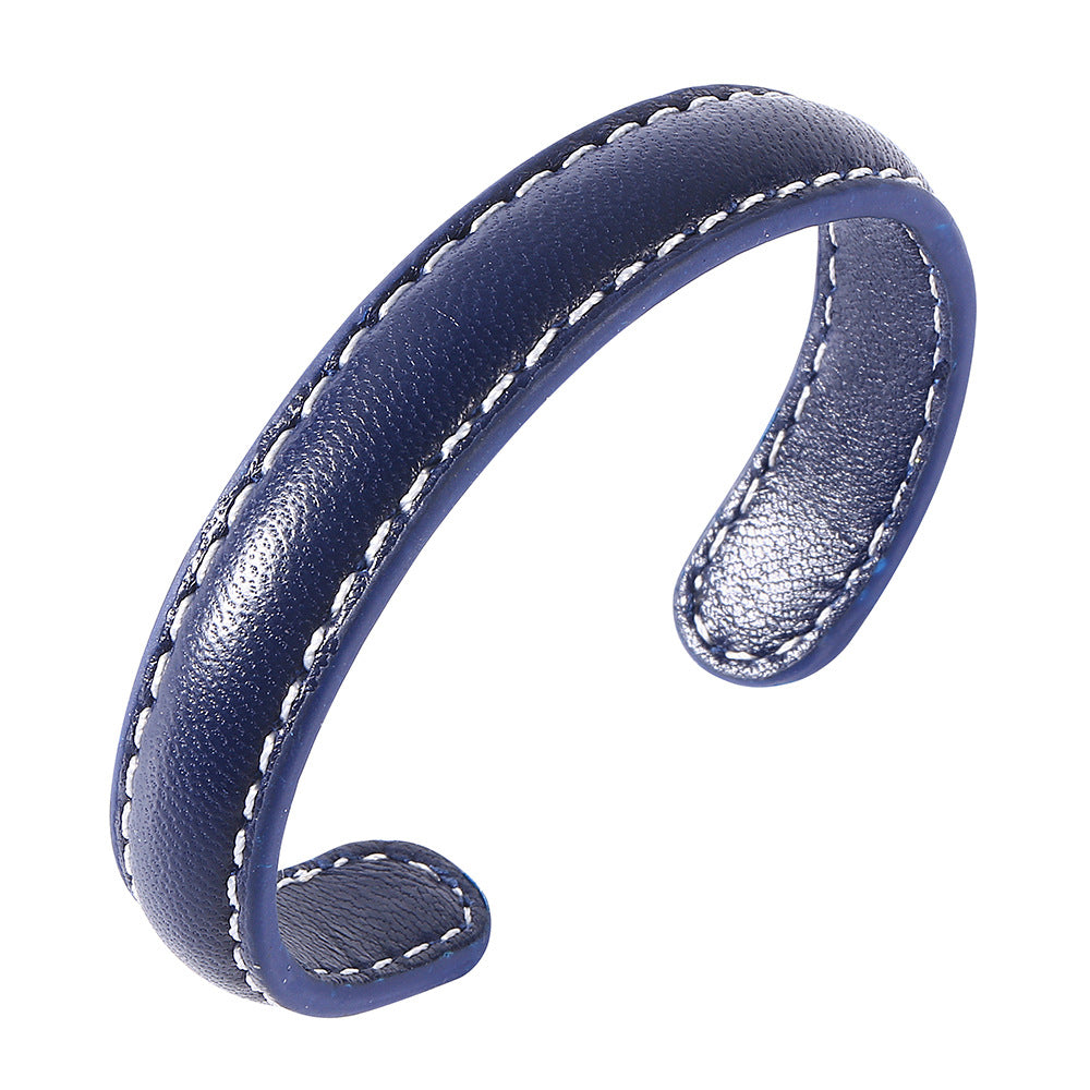 Solid Leather Cuff Bracelet