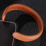 Solid Leather Cuff Bracelet