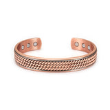 Casual Red Copper Geometric Cuff Bracelet