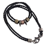 Ethnic PU Leather Beads Necklace