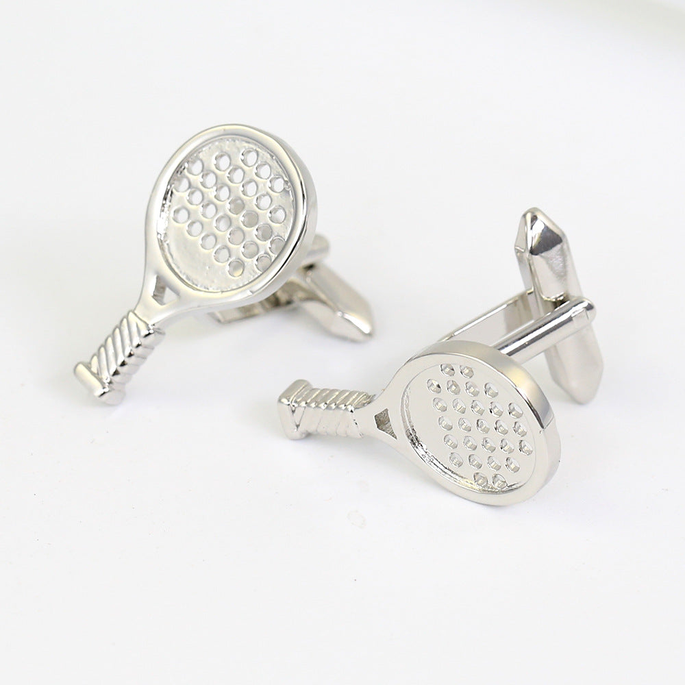 Sporty Racket Style Cufflinks