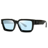Wide Frame Square Retro Sunglasses