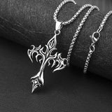 Cross Amulet Alloy Necklace