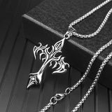 Cross Amulet Alloy Necklace