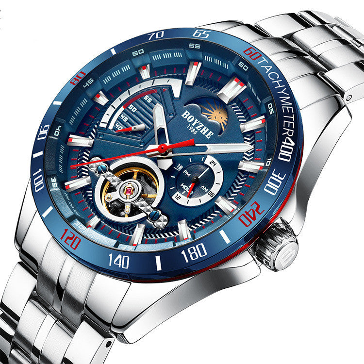 Montre imperméable en acier inoxydable masculin