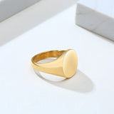 Classic Flat Stainless Steel Ring