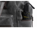 Triple Pocket Drawstring Closure Backpack