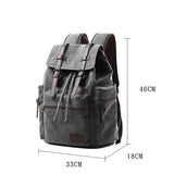 Triple Pocket Drawstring Closure Backpack