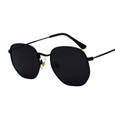 Lunettes de soleil semi-tour à cadre en métal classique