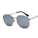 Classic Metal Frame Semi-Round Sunglasses