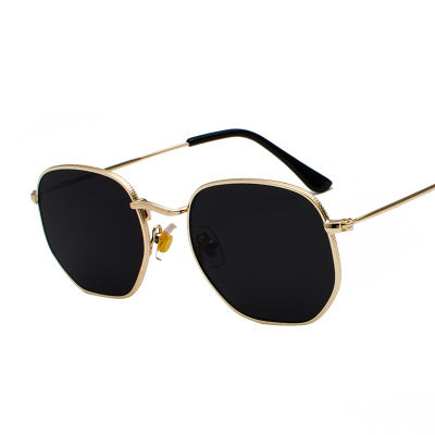 Lunettes de soleil semi-tour à cadre en métal classique