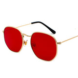 Classic Metal Frame Semi-Round Sunglasses