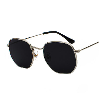 Lunettes de soleil semi-tour à cadre en métal classique
