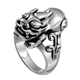 Retro Dragon Design Stainless Steel Ring