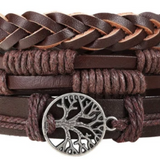 Multi-Strand Leather Bracelet