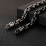 Ancient Pattern Titanium Chain Bracelet
