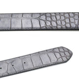 Cinturón casual de cuero con patrón de cocodrilo