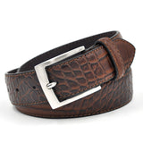 Casual Crocodile Pattern Leather Belt