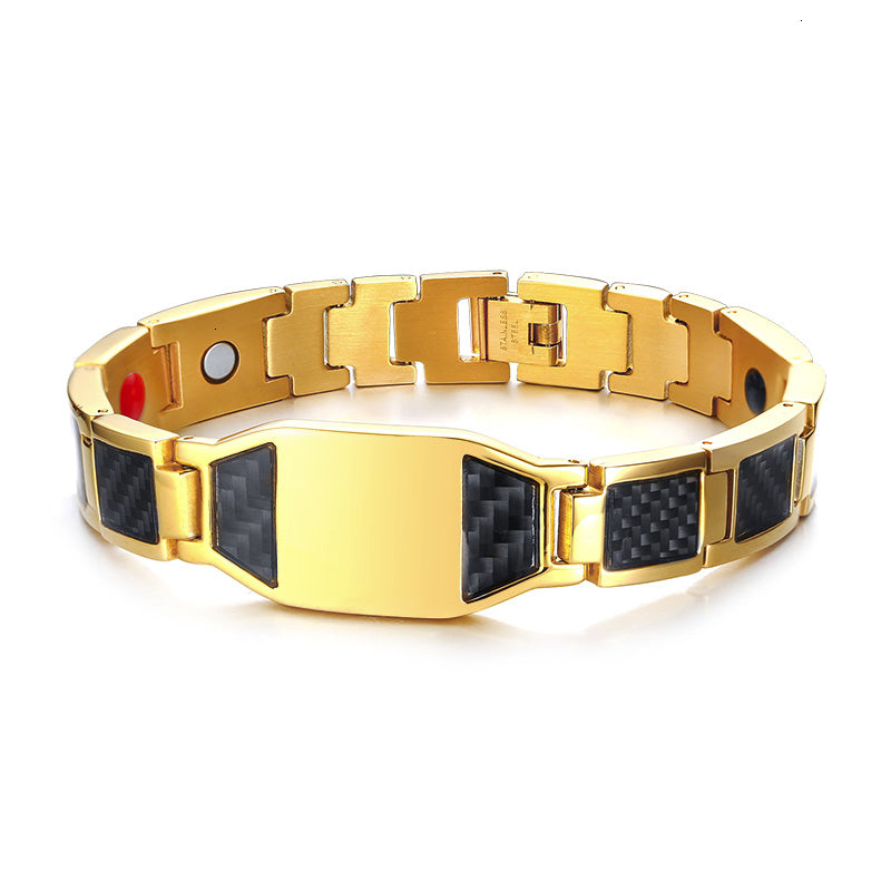 Bracelet aimant en carbone en titane franc-maçon