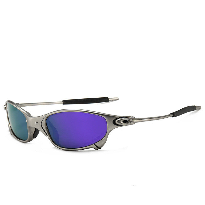 Croche des lunettes de soleil polarisées carrées minces
