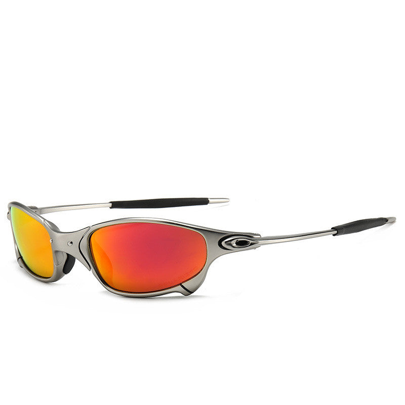 Croche des lunettes de soleil polarisées carrées minces