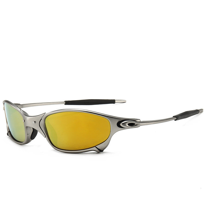 Croche des lunettes de soleil polarisées carrées minces