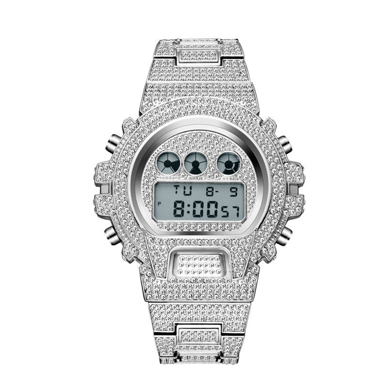 Luxury Rhingestone Digital Men's Watch