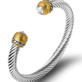 Retro Steel Cable Wire Bracelet